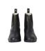 Unisex Adult Waxy Leather Jodhpur Boots Black HyLAND-1