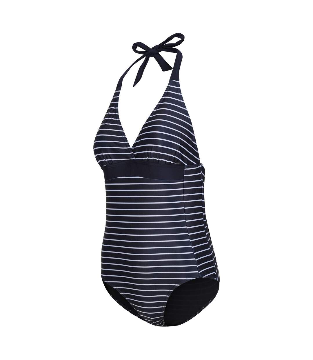 Womens/ladies flavia ii striped one piece swimsuit navy/white Regatta-3