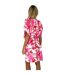 Womens/ladies Mini Dress Pink Print AX Paris-3