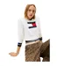 Womens/ladies Jeans Ribbed Sweater Top Antique White Tommy Jeans-4