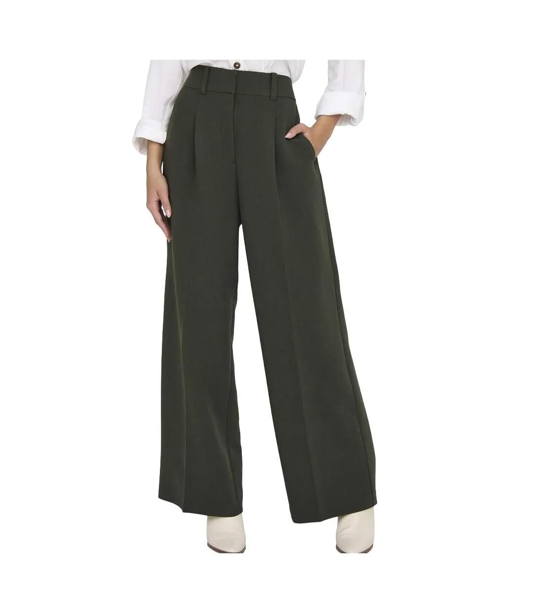 Pantalon kaki femme jdy cille-1