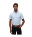 Mens Regular Short-sleeved Shirt Light Blue Superdry-4