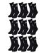 Chaussettes Homme LE COQ SPORTIF 9 Paires CREW NOIR