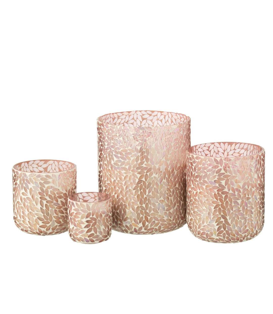 Bougie Parfumée Mosaïque Cyra 15cm Tender Rose-4