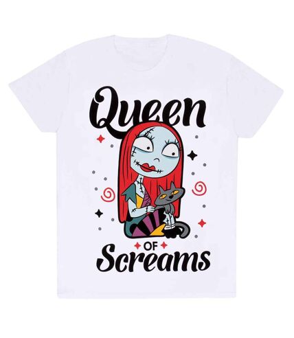 Nightmare Before Christmas - T-shirt QUEEN OF SCREAMS - Adulte (Blanc) - UTHE1824