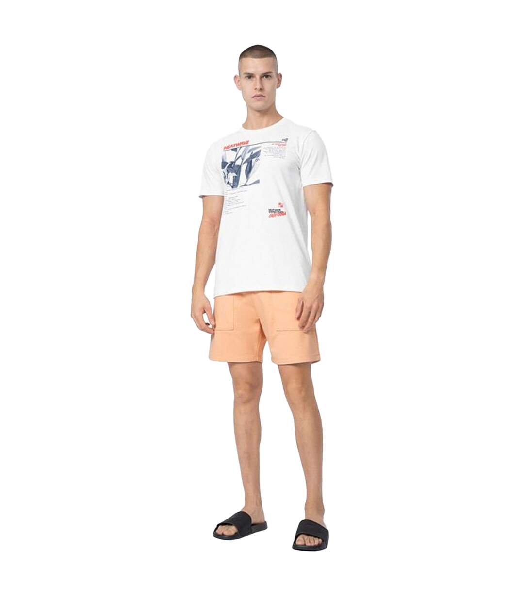 Short M074 Homme Orange 4F-1
