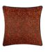 Chenille piped cushion cover 50cm x 50cm copper Paoletti