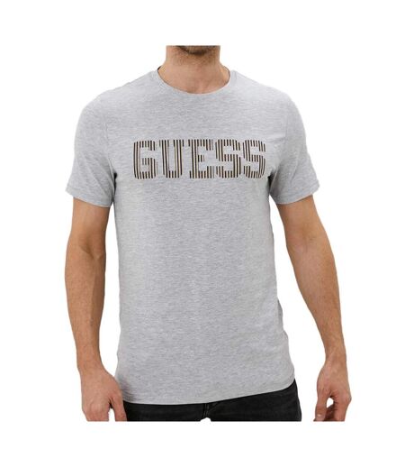 T-shirt Gris Homme Guess Deviner - L