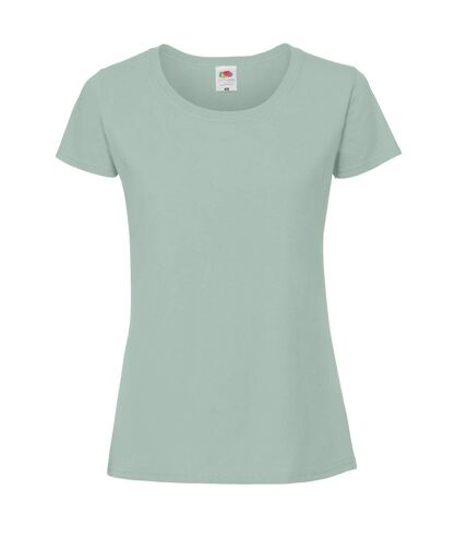 T-shirt femmes vert de gris Fruit of the Loom