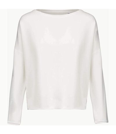 Kariban Womens/Ladies Oversized Sweatshirt (Off White)