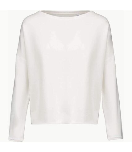 Kariban Womens/Ladies Oversized Sweatshirt (Off White)