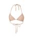 Haut De Maillot De Bain Motif/style Triangle Femme Beige Grace-2