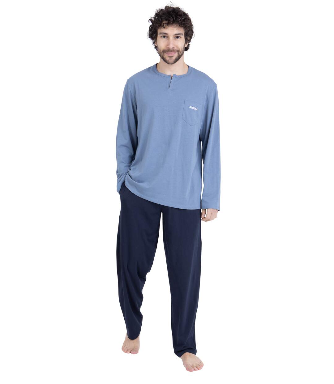 Pyjama long homme Chic Athena-5