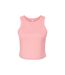 Bella + Canvas Womens/Ladies Micro-Rib Racer Tank Top (Solid Pink)