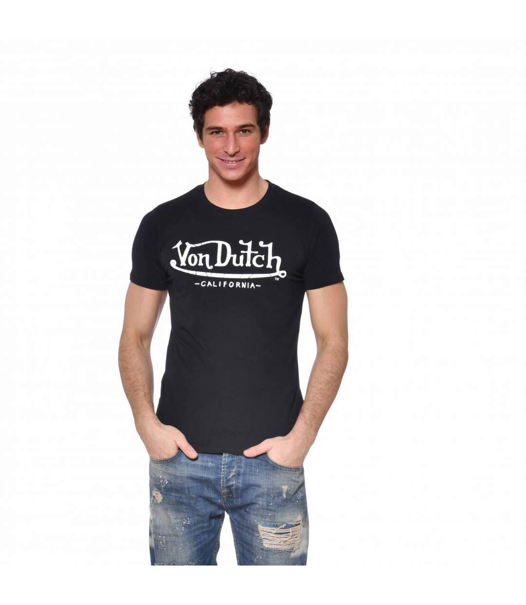 T-shirt Von Dutch Slim Fit Col rond homme Life-1