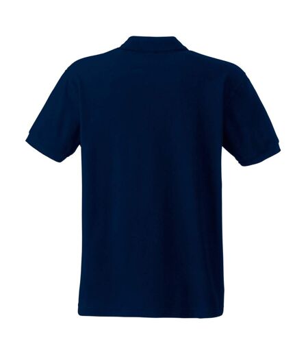 Fruit Of The Loom Mens 65/35 Heavyweight Pique Short Sleeve Polo Shirt (Deep Navy) - UTBC382