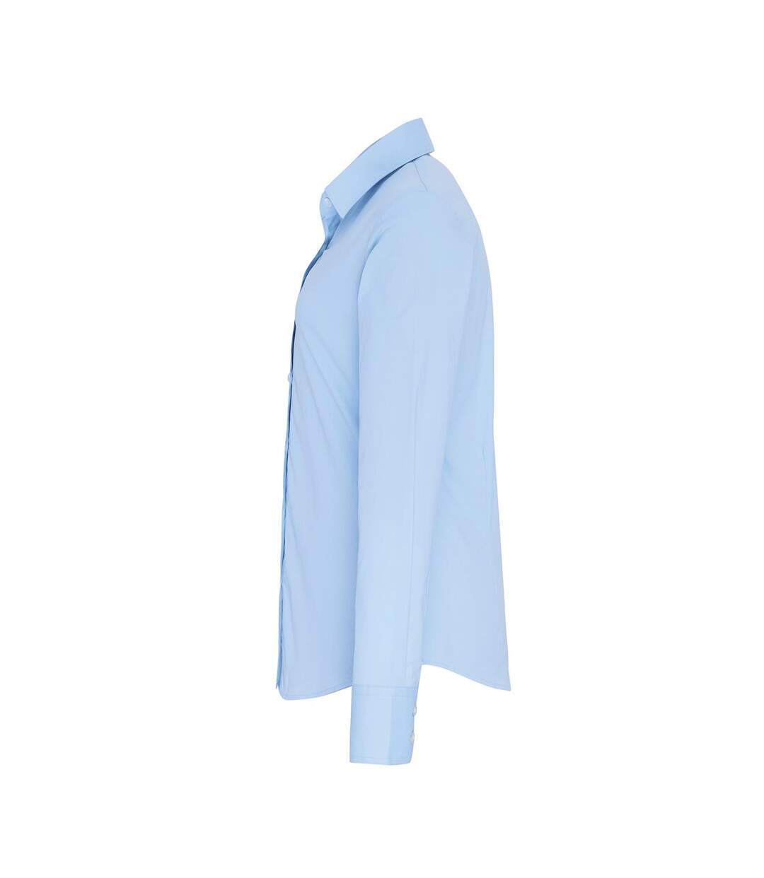 Premier Womens/Ladies Stretch Fit Poplin Long Sleeve Blouse (Pale Blue) - UTRW6588-3