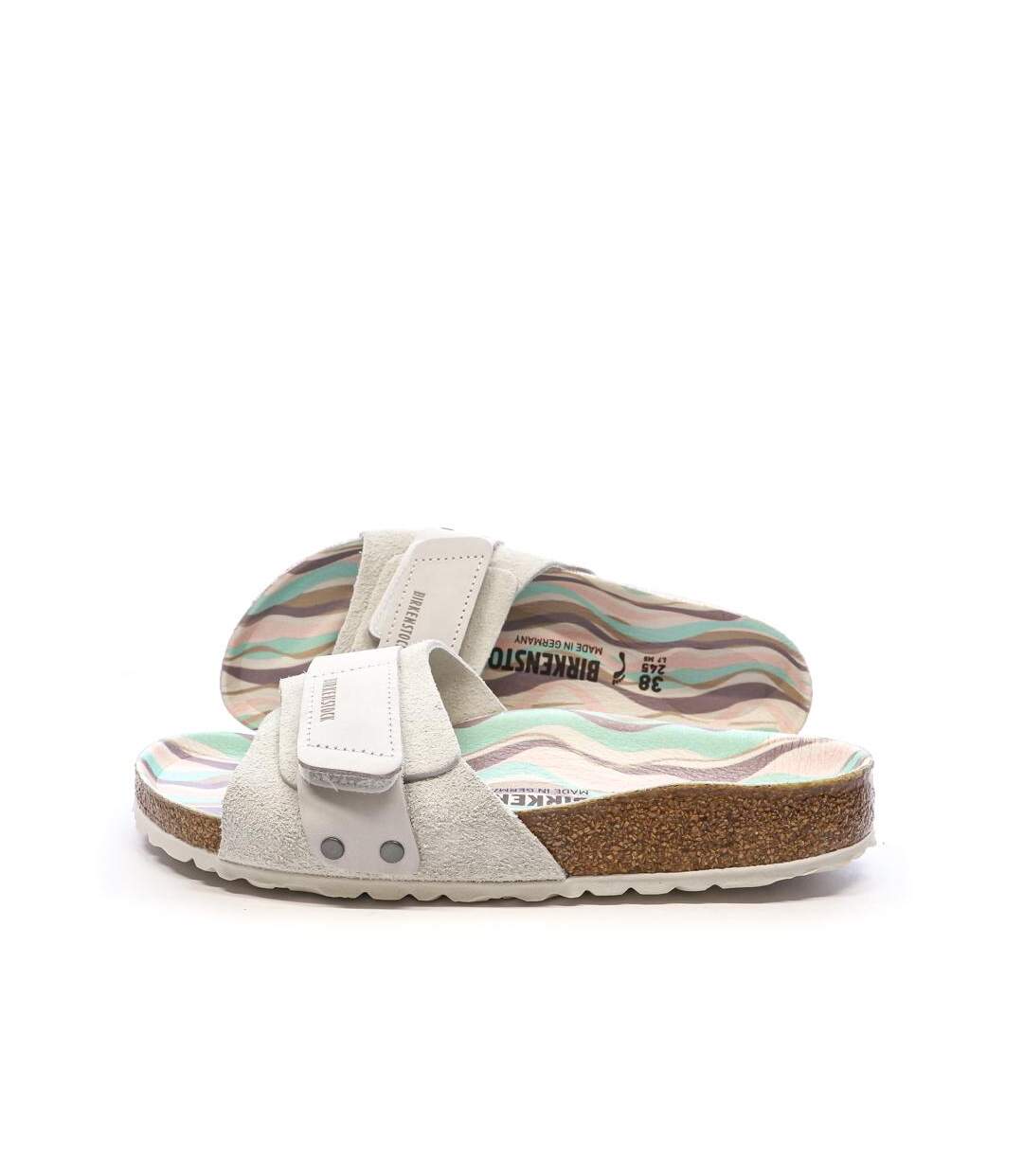 Sandales grises clair femme birkenstock arizona - 38-1