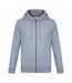 Mens Signature Cotton Full Zip Hoodie Grey Marl SoulCal-1