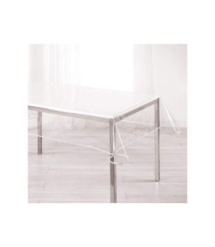 Nappe Cristal Garden 140x240cm Transparent & Blanc