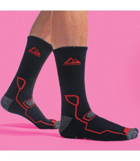 2 Pack Mens Super Soft Bamboo Trekking Hiking Socks for Boots