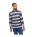 Pull Motif/style Rayure Ombrée Ormonde Homme Bleu Marine Foncé Bewley & Ritch-4