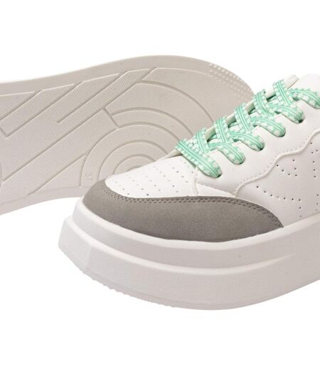 Baskets Décontracté Ari Femme Blanc Gris Kappa
