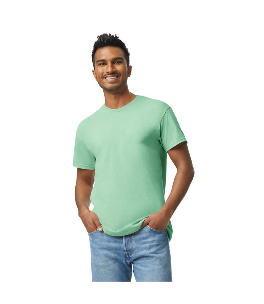 T-shirt Adulte Vert Menthe Gildan-1