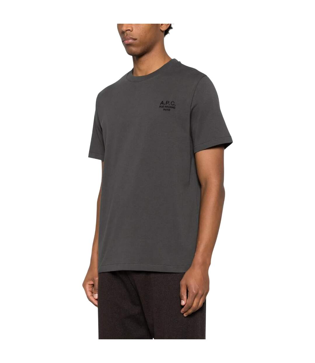 Mens Tchup Logo Oversized T-shirt Dark Grey Boss-4