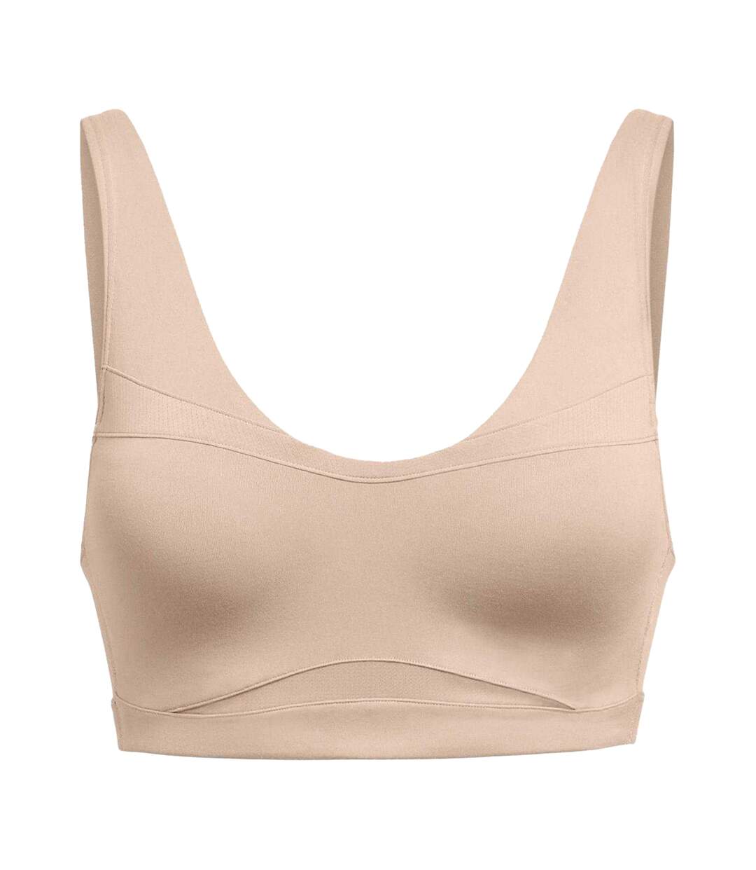 Womens/ladies Smartfoam Evolution Sports Bra Brown Under Armour-1