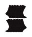 12 Pair Mens 100% Egyptian Cotton Luxury Seamless Mid Calf Black Socks-1