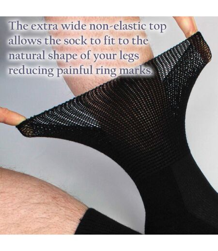 4 Pack Bamboo Diabetic Socks With Grips for Men and Women