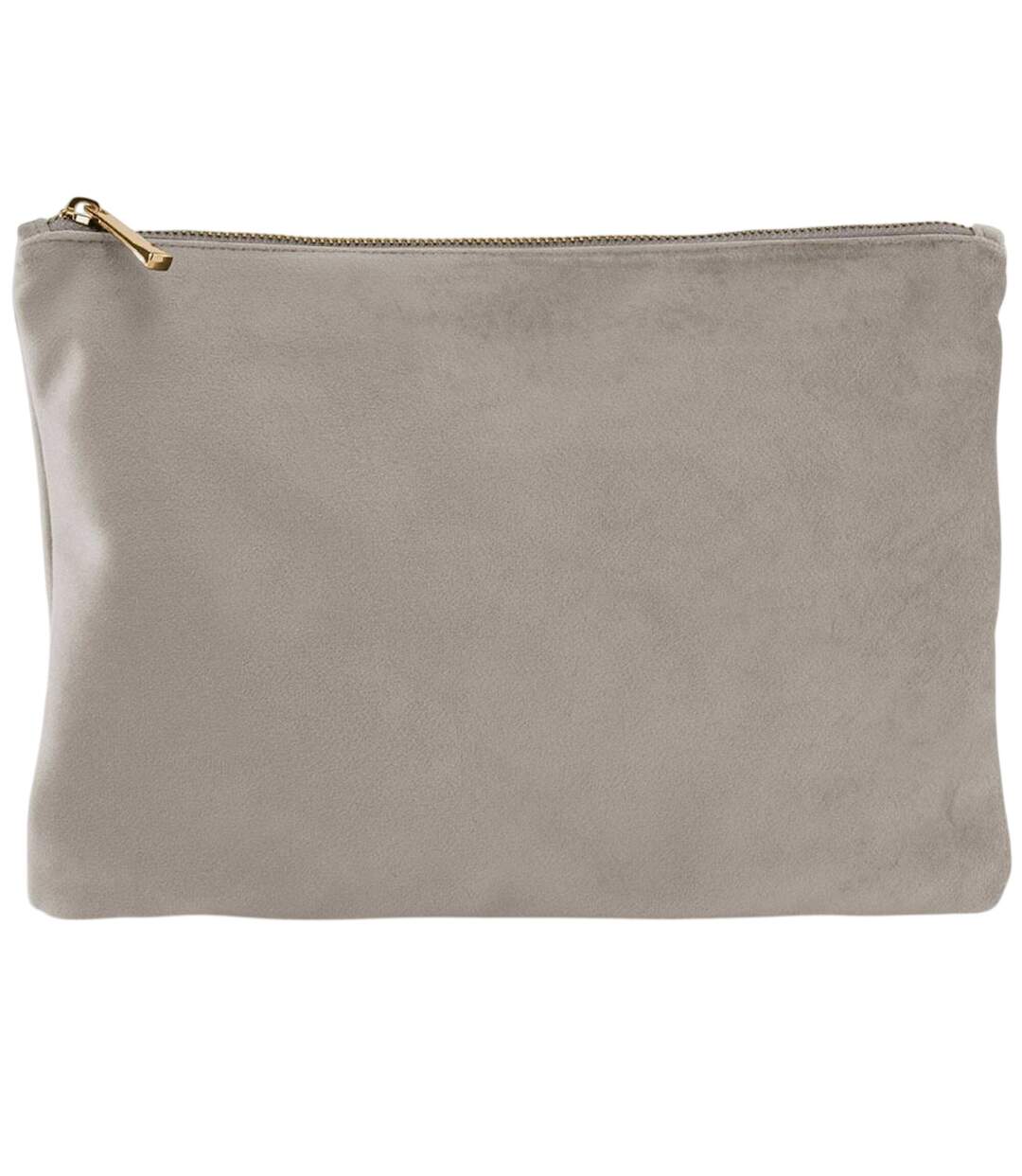 Plain Velvet Pouch L Moonstone Bagbase-1