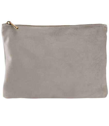 Plain Velvet Pouch L Moonstone Bagbase