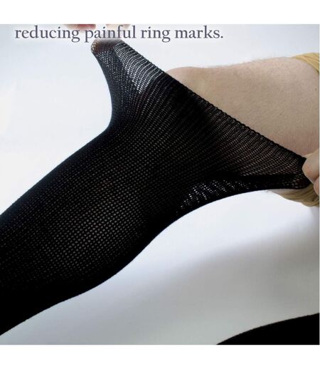 4 Pack Long Bamboo Diabetic Socks With Grips for Men and Women
