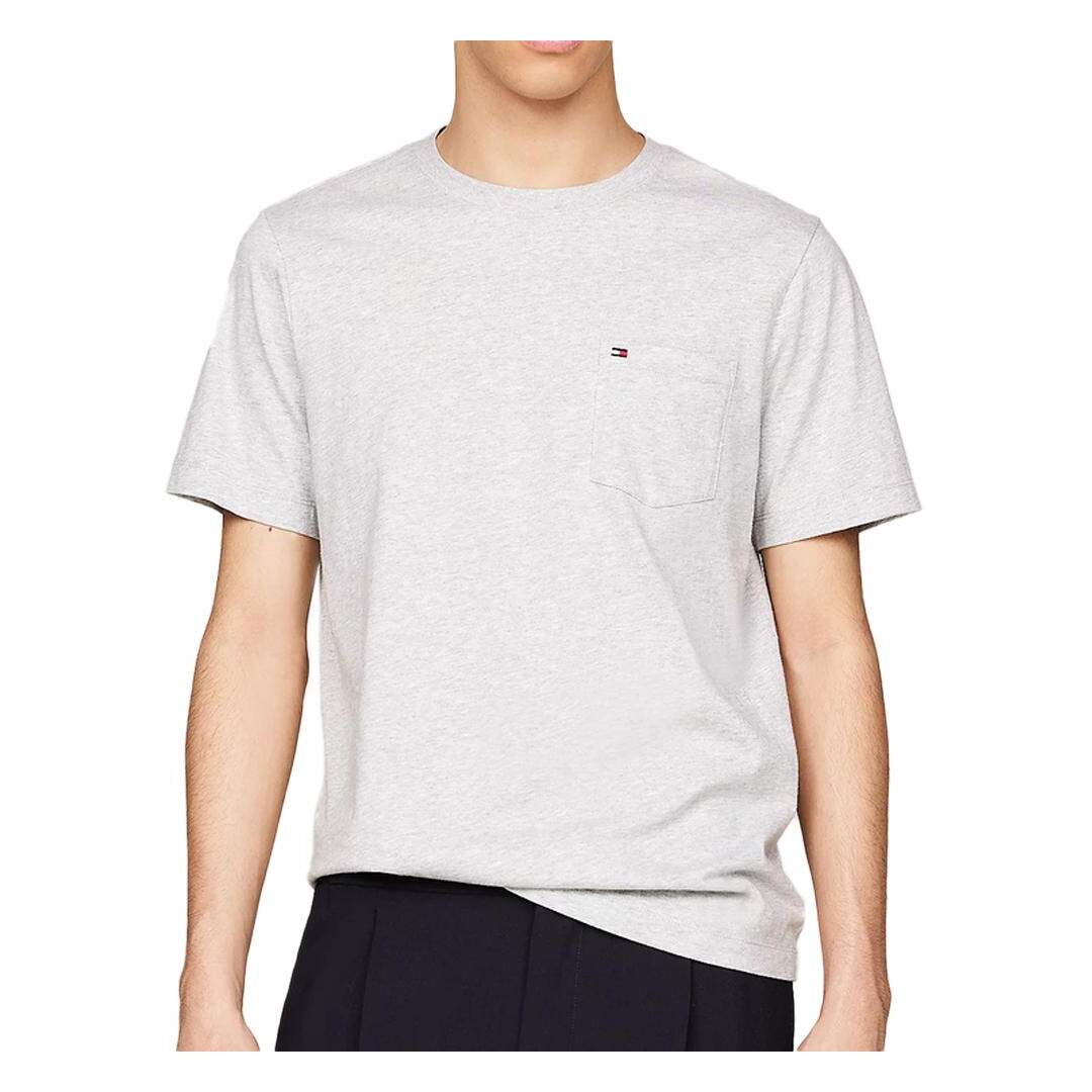 T-shirt Gris Homme Tommy Hilfiger Pocket - L-1