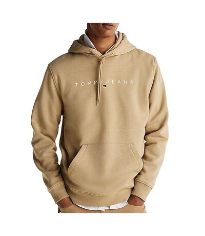 Sweat beige homme tommy hilfiger washed - l