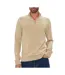 Pull 1/4 zip beige homme tommy hilfiger light-1