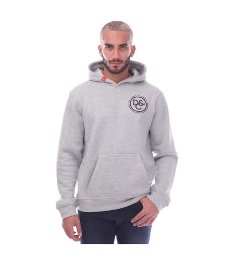 Mens Macksony Graphic Hoodie Grey Marl Duck And Cover