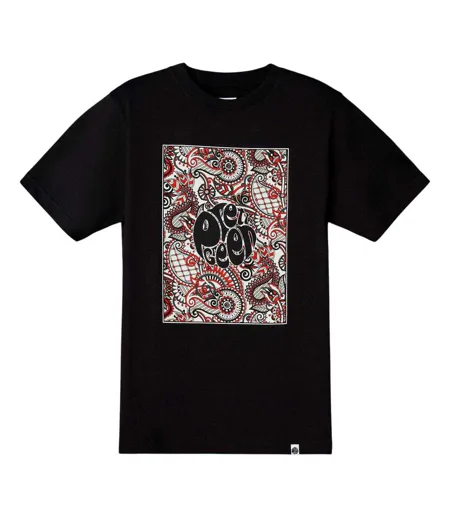 T-shirt Motif/style Logo Rectangulaire Resonance Homme Noir Pretty Green