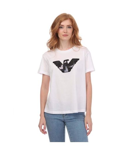 Womens/ladies regular t-shirt white Armani