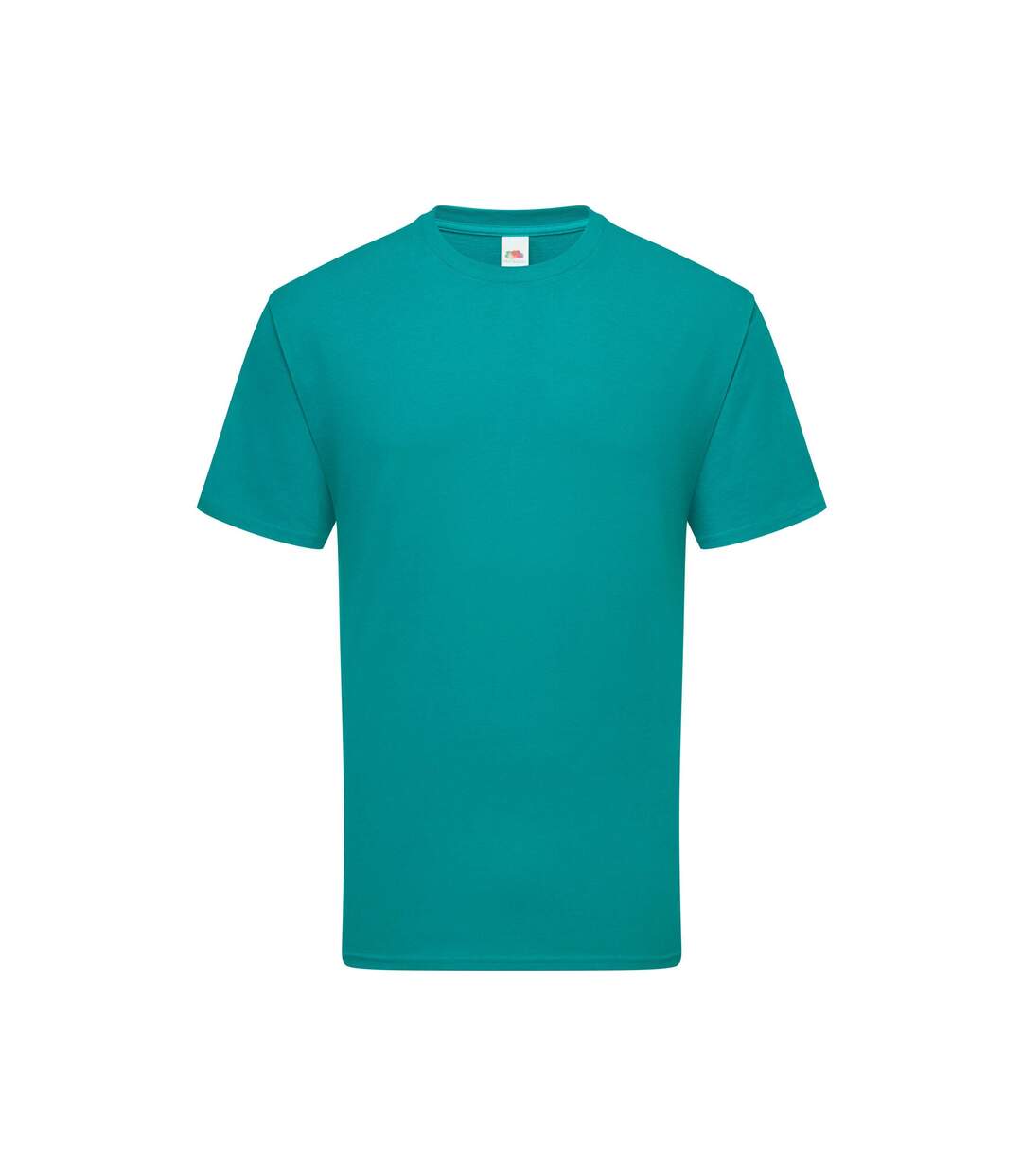 Mens Iconic Premium Ringspun Cotton T-shirt Ocean Teal Fruit Of The Loom-2