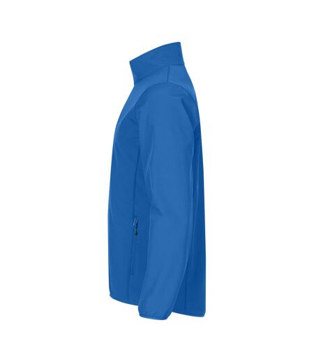Mens Classic Soft Shell Jacket Royal Blue Clique