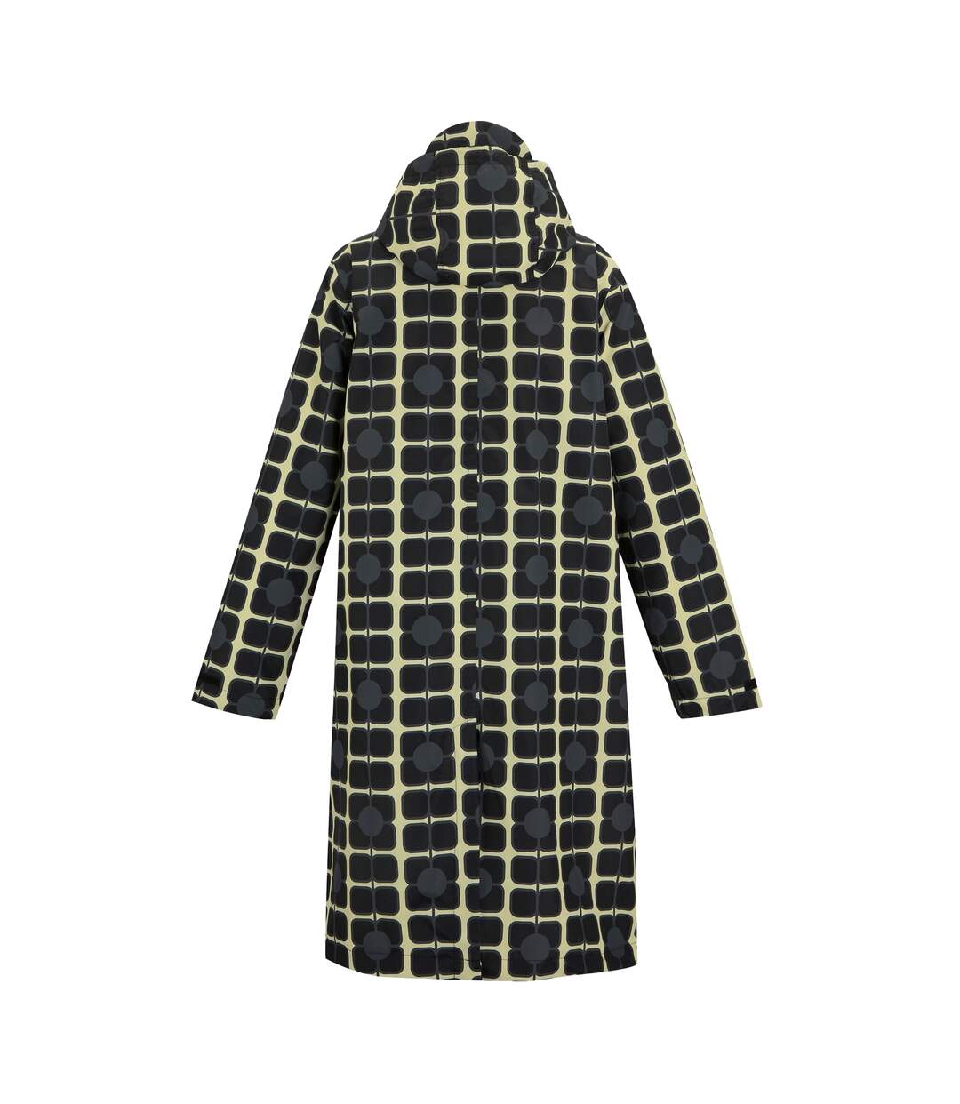 Womens/ladies Orla Kiely Poppy Long Length Waterproof Jacket Monochrome Regatta-3