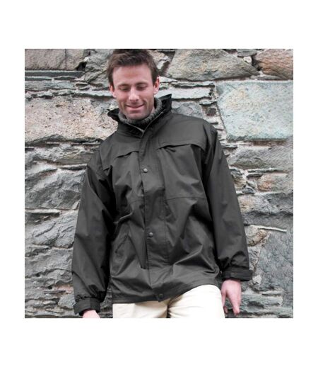 Result Mens Mid-Weight Multi-Function Waterproof Windproof Jacket (Black/Grey) - UTBC929