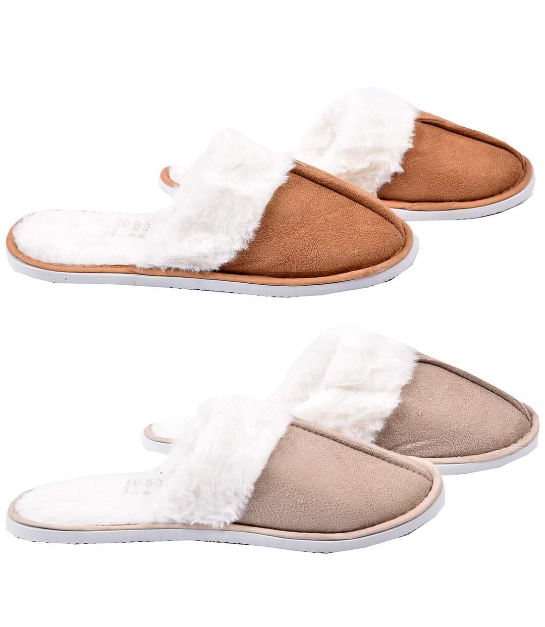 Pantoufles Femme CASA AND CO Pack de 2 Paires 5134-2