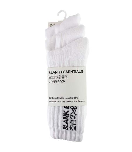 3 paires de chaussettes de sport en coton pour hommes