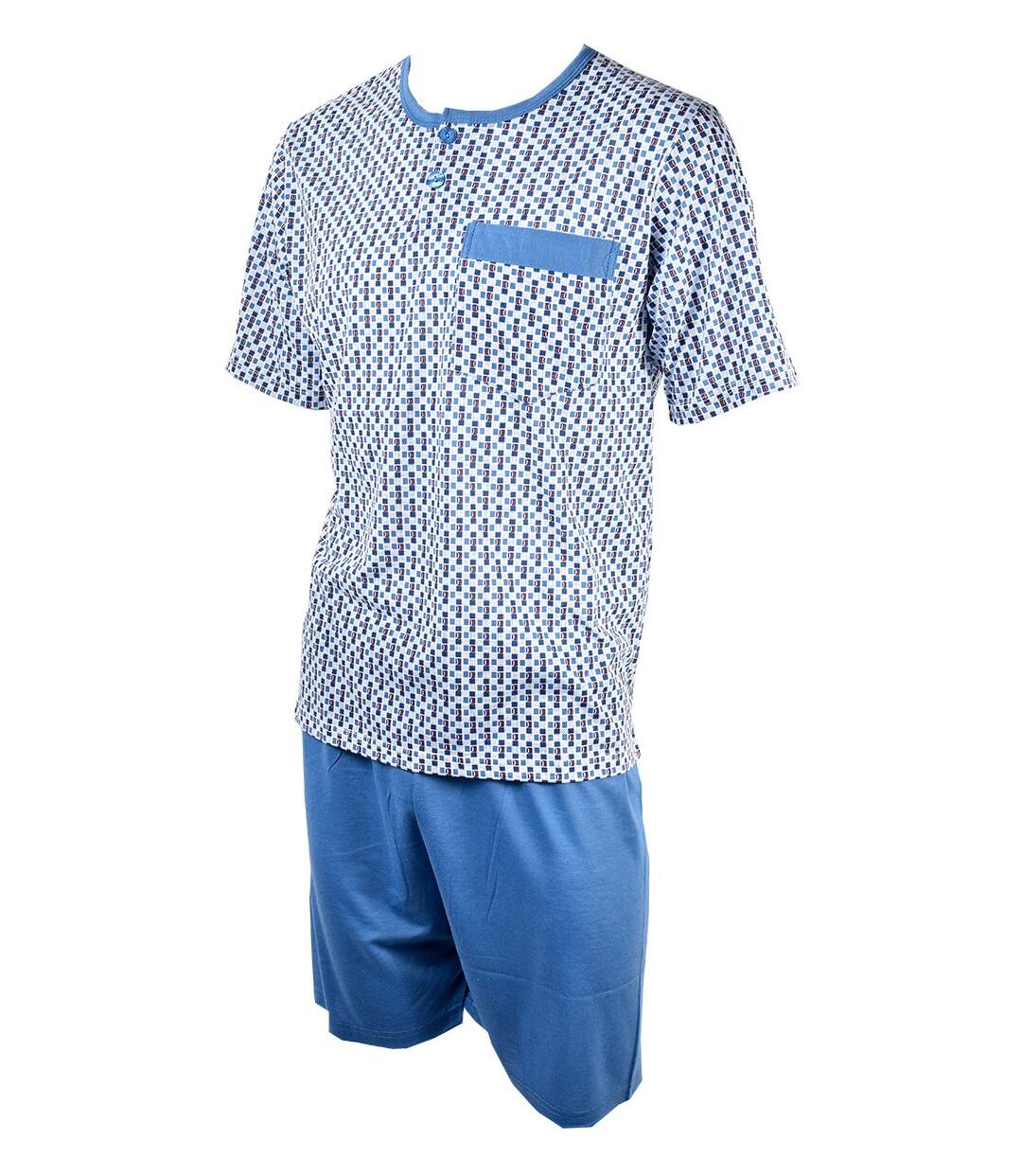 Pyjama Court Homme ECO HOMEWEAR 2941 BLEU-2