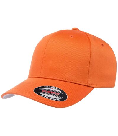 Casquette peignée wooly unisexe orange Flexfit