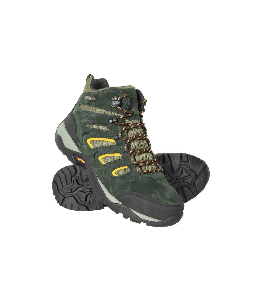 Bottines de marche aspect extreme homme vert foncé Mountain Warehouse-1